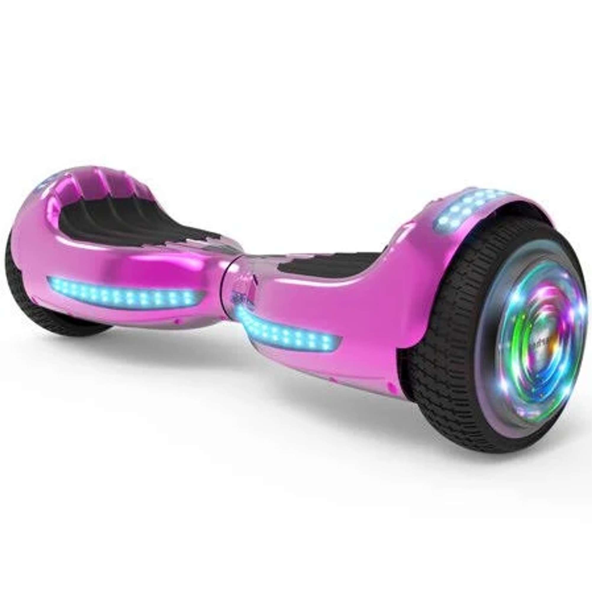 O Chic Self Balancing Scooter Hover Board - Metallic Pink - Flash