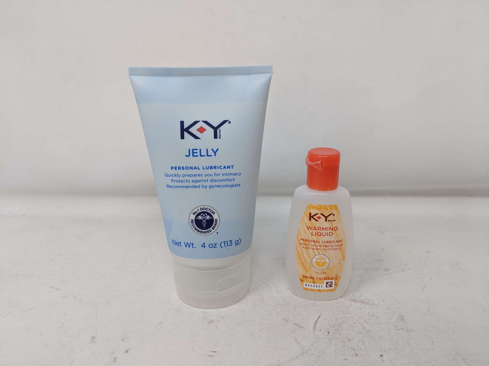 Assortment of 2 KY Jelly Personal Lubricant & Warming Liquid - Dutch Goat