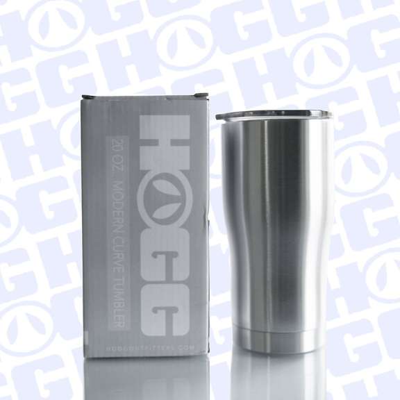 Hogg Outfitters Stainless Steel Modern Curved Tumbler Cup With Lid 20