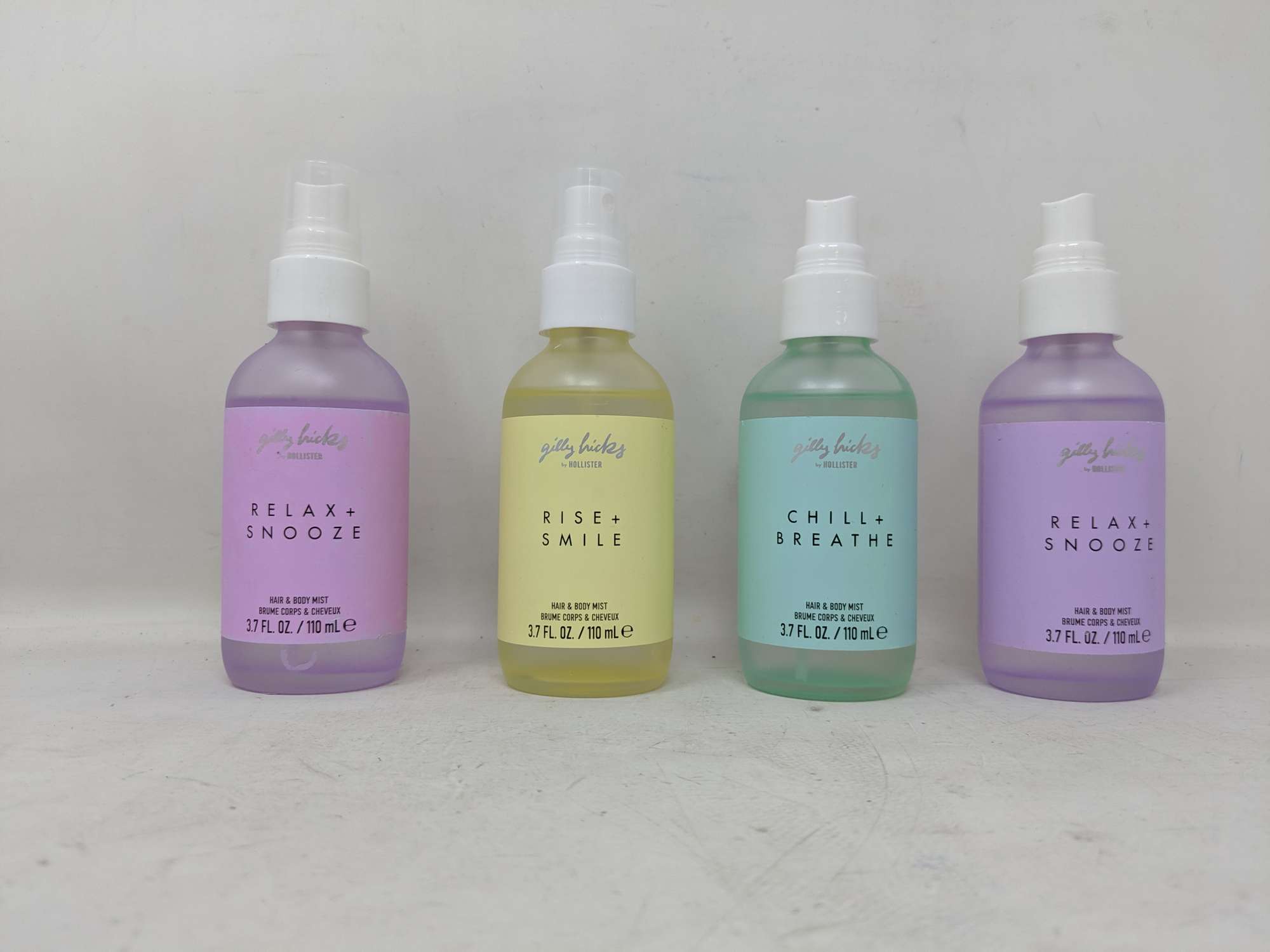 Assortment of 4 Gilly Hicks By Hollister Rise & Smile Hair & Body