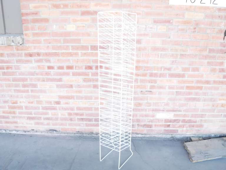 30 Slot Scrapbook Paper Rack Tower White Organizer 58" Tall Dutch Goat