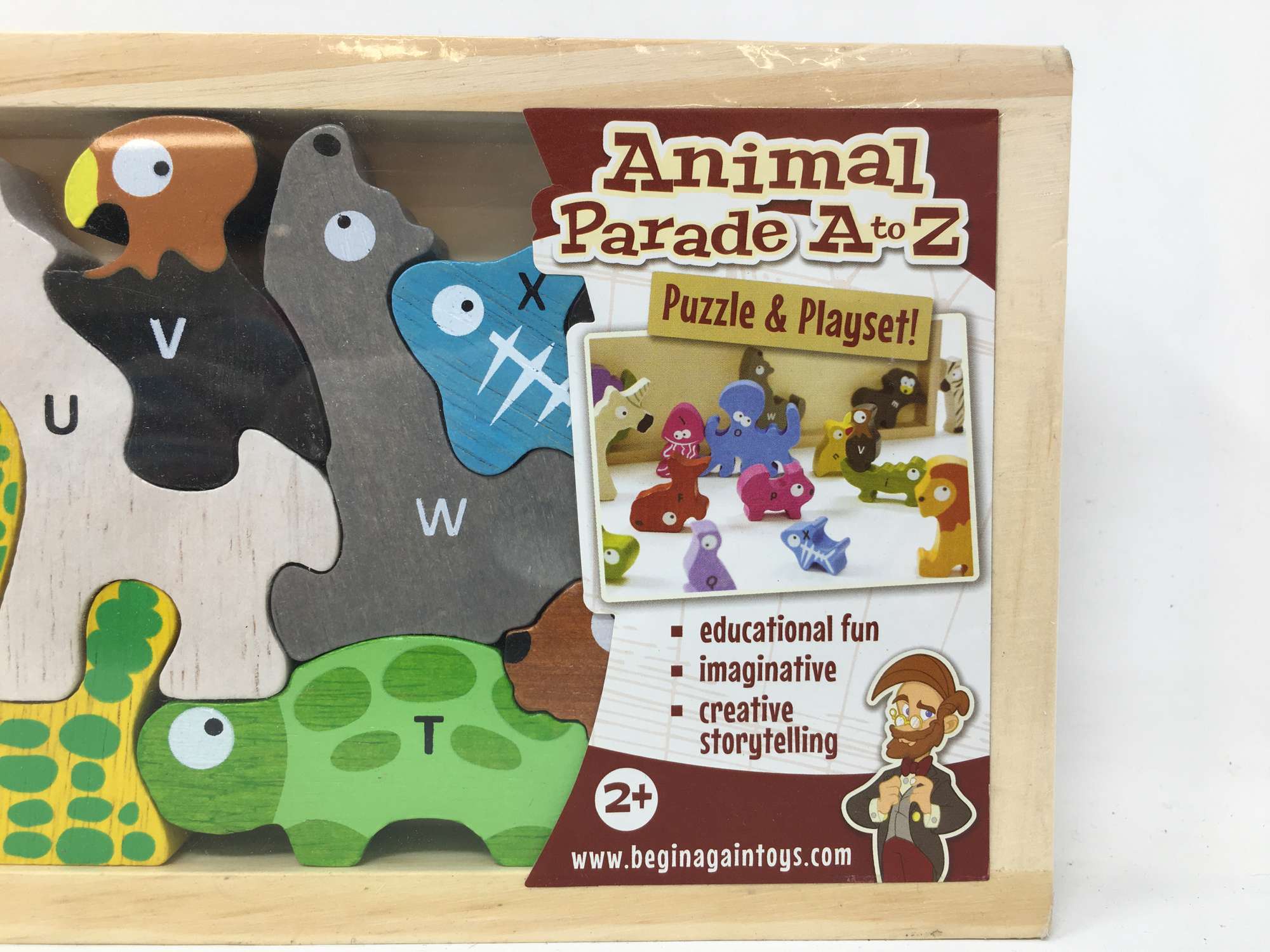 Begin Again Animal Parade A to Z Puzzle & Playset - 26 Pieces, 1