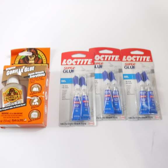 Assortment Of Glue 3 Packs Of Loctite Super Glue Gel, 2 Tubes In Each