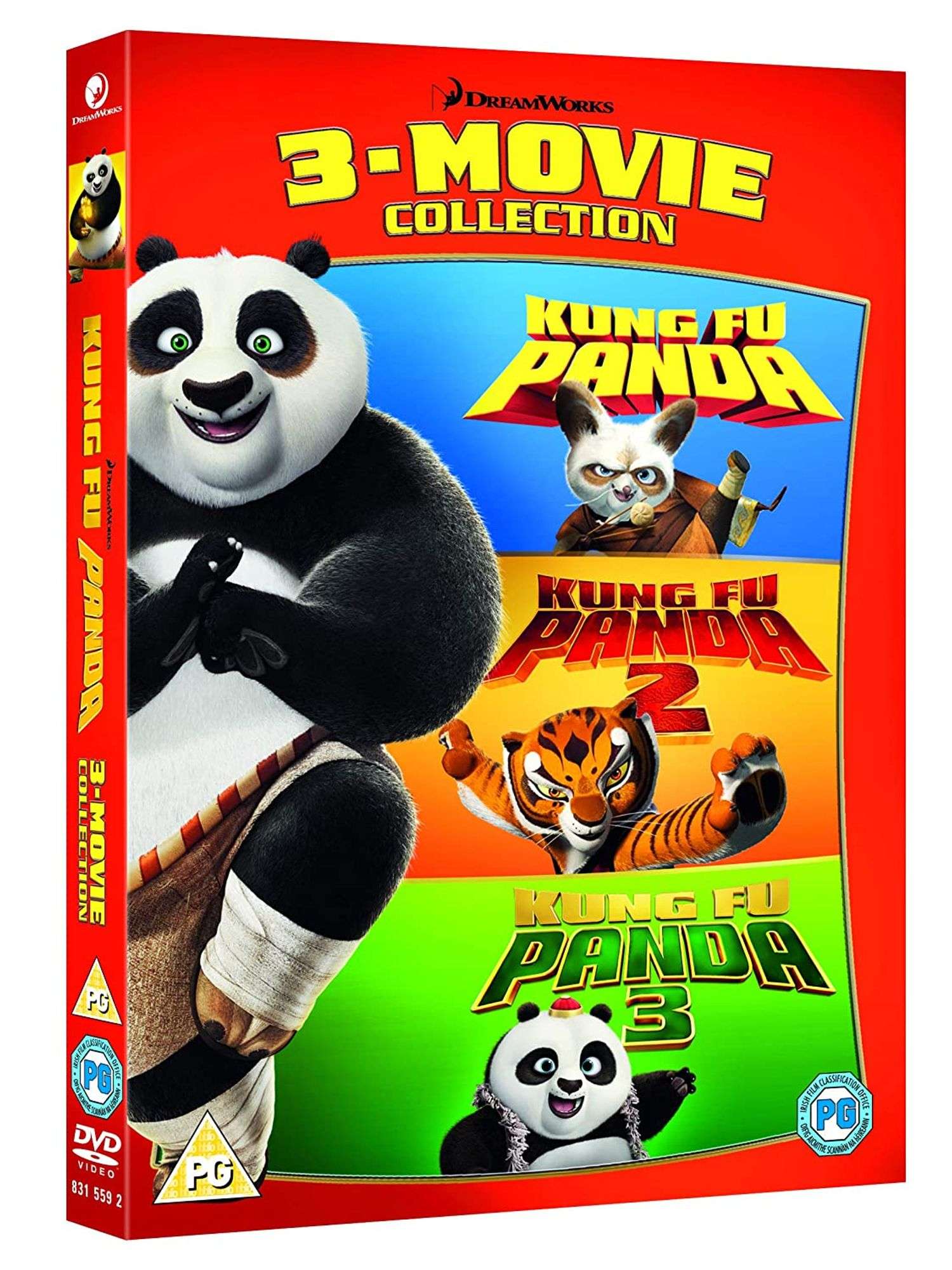 Dreamworks 3-Movie Collection DVD's, Kung Fu Panda (PG), Kung Fu