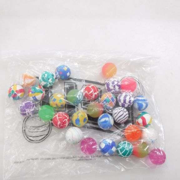 Lot Of 30 1" Assorted Colors Of Bouncy Balls Dutch Goat