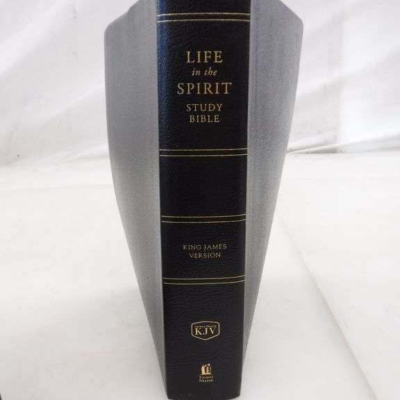 KJV Life in the Spirit Study Bible, Bonded Leather, Black - Dutch Goat
