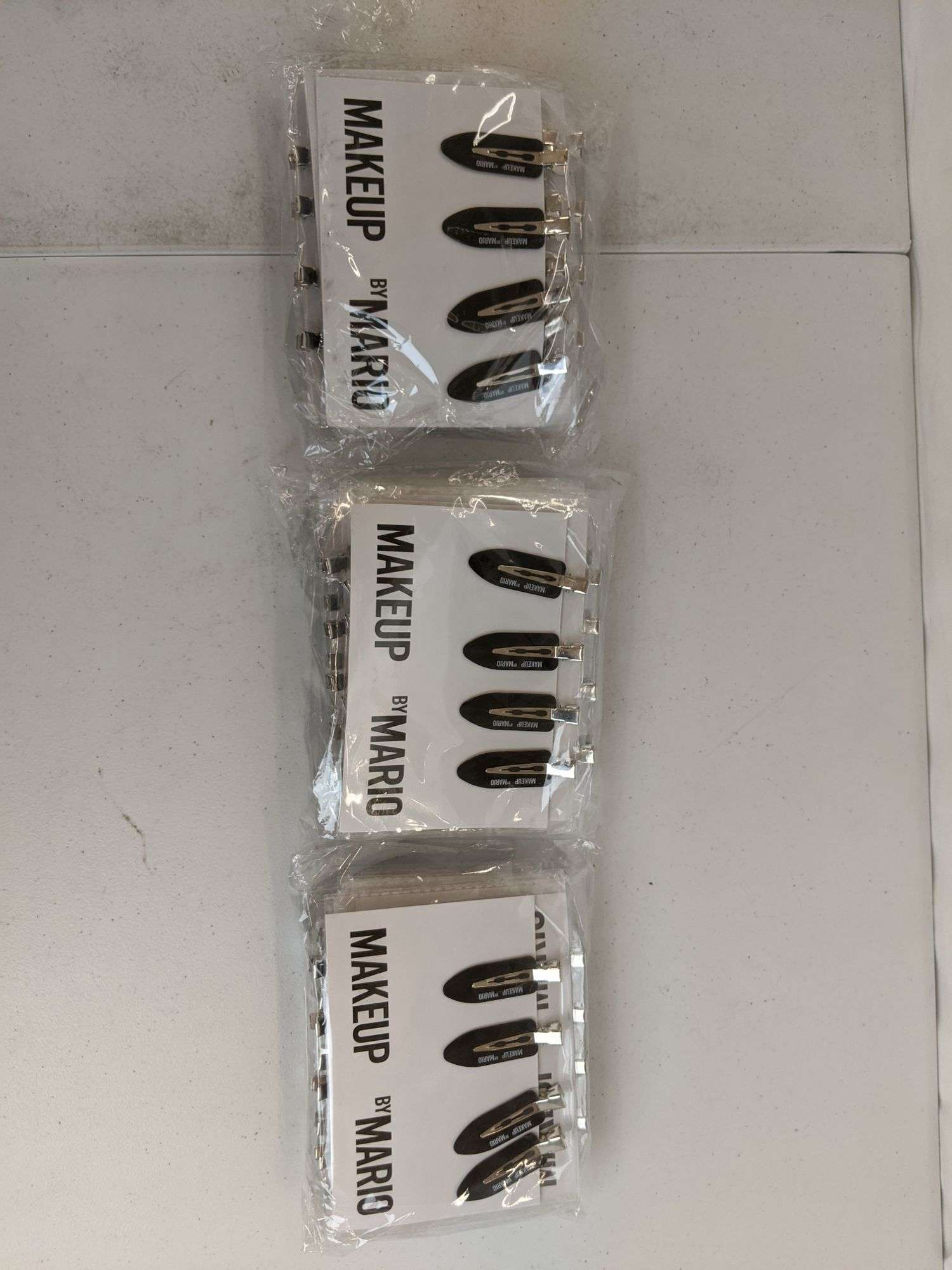 Lot of 3 Makeup By Mario Hair Clips - 10 in Each Bag - Dutch  display picture 3