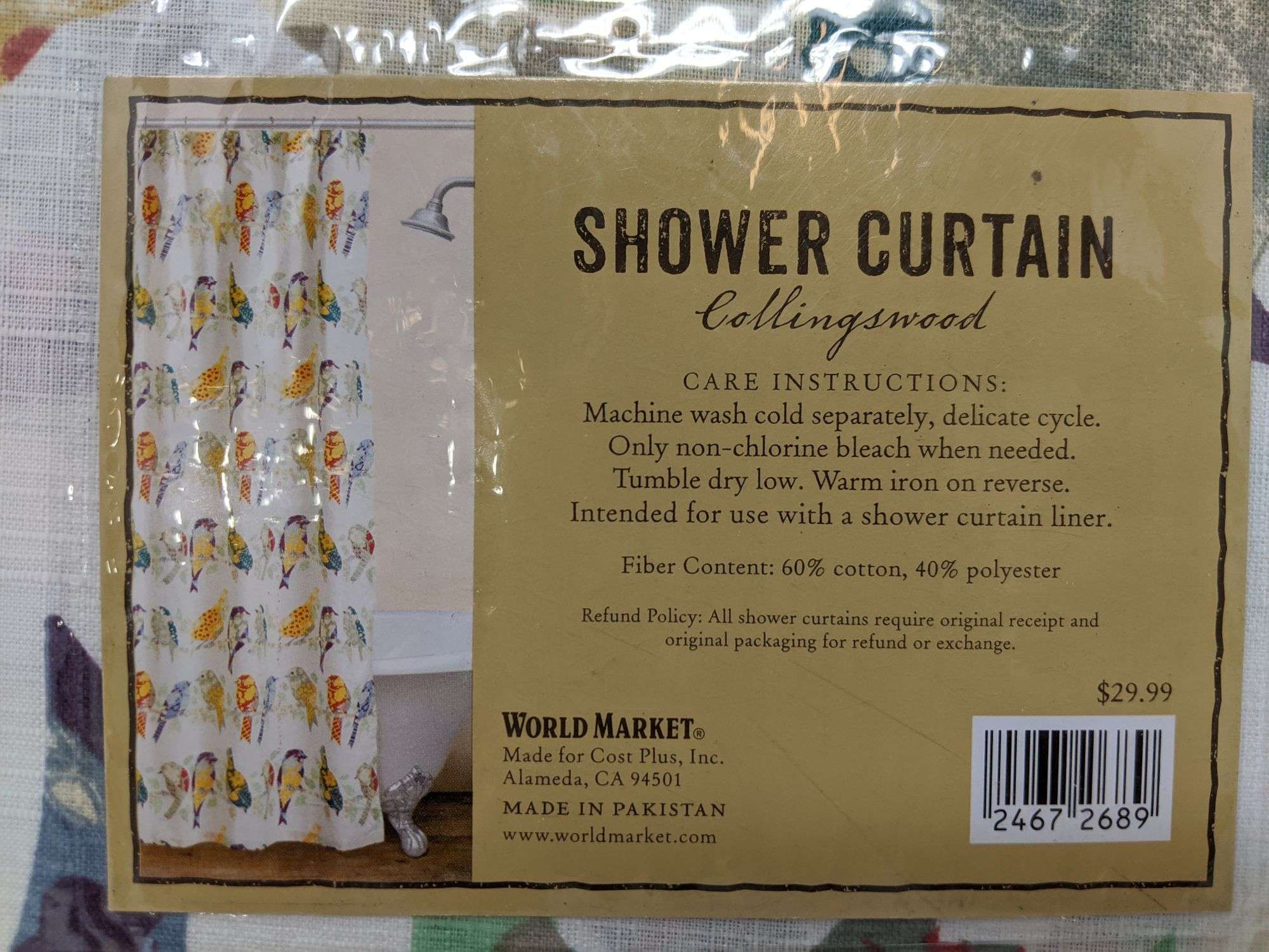 World Market Shower Curtain 72 in x 72 in - Dutch Goat, image size:2000x1500