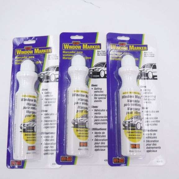 Lot Of 3 Window Marker, Non Toxic White Marker, Each 2.05oz Dutch Goat