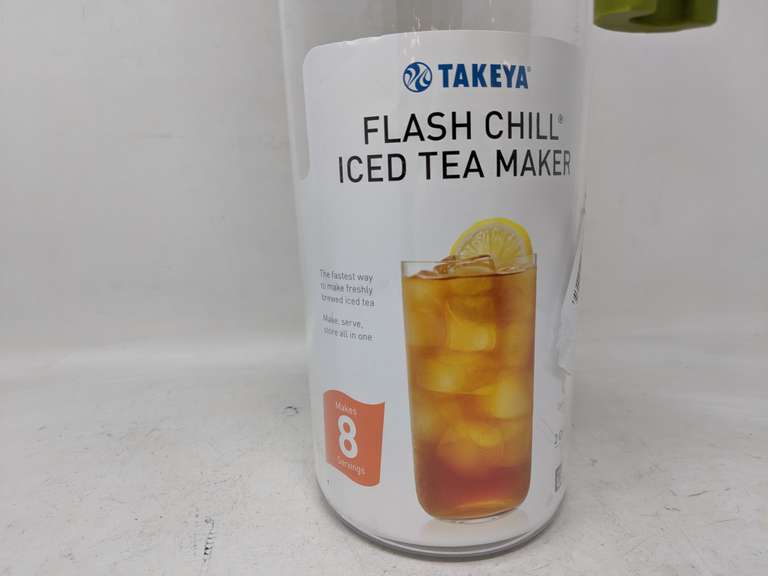 Théière à Thé Glacé Takeya Flash Chill - 1 Quart (env. 1L) - Couleur Rose Profond - Sans Boîte