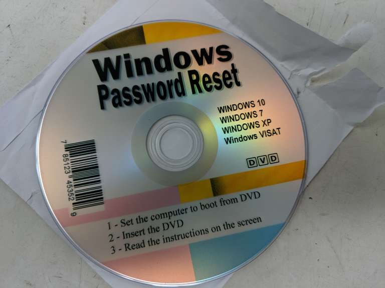 Windows Password Reset DVD Dutch Goat