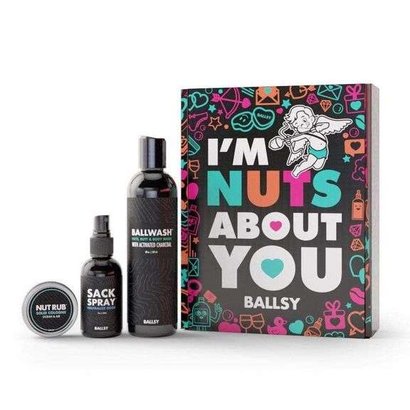 "Im Nuts About You" Ballsy A Gift For Your Goods, Ballwash, Nut Rub
