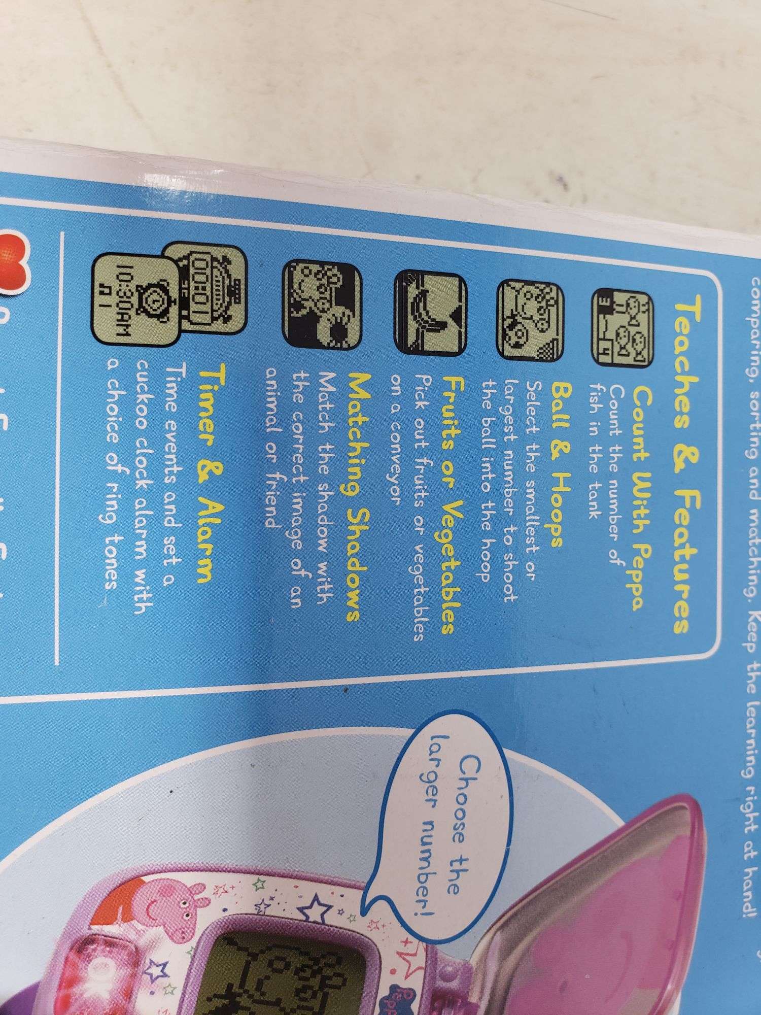 Peppa Pig Toys VTech Peppa Pig Learning Watch (Purple) Alarm