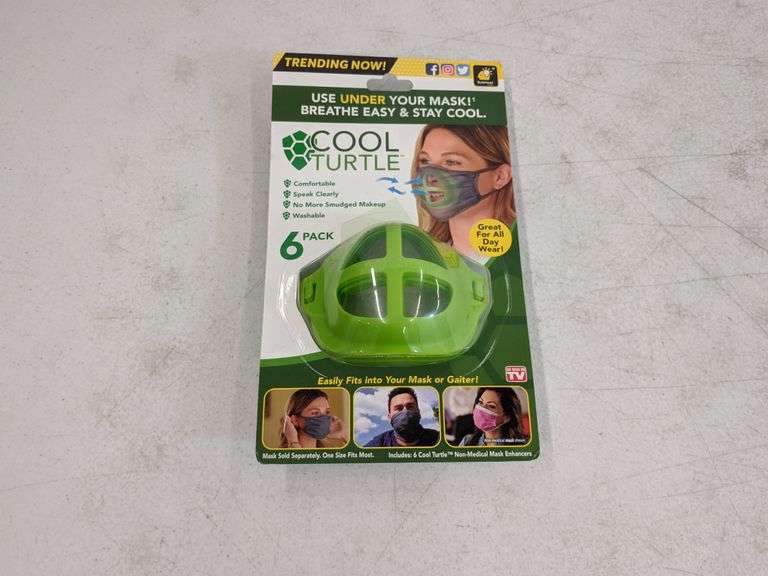 Cool Turtle Mask Accessory Green, 6 Pack Dutch Goat
