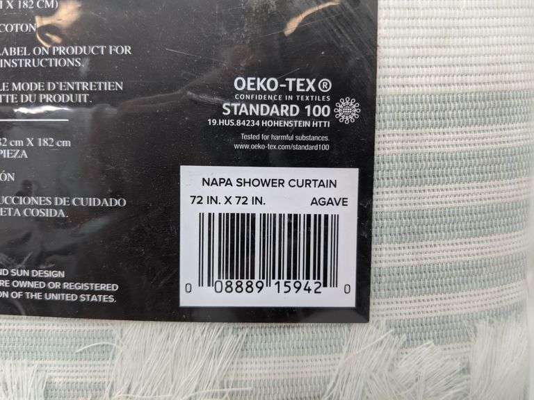 Ugg Napa Shower Curtain 72 in x 72 in Agave Dutch Goat