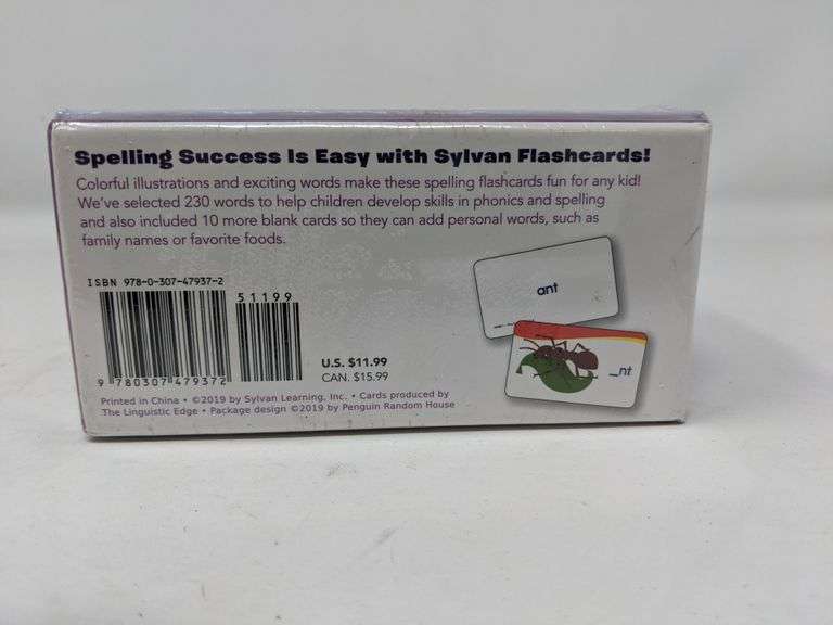 Sylvan Learning Spelling Flashcards Grade K 240 Flashcards Dutch Goat
