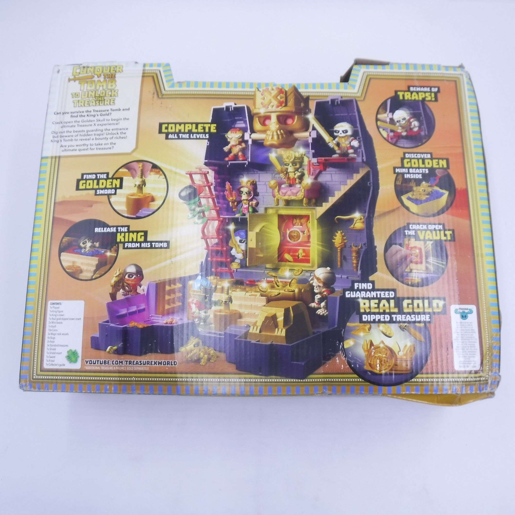 Treasure X Kings Gold Treasure Tomb 34pc Playset Dig And Discover