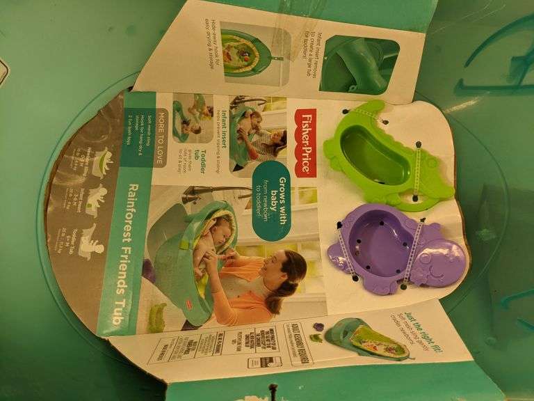 Fisher Price Bath Tub with Tub Toys Dutch Goat