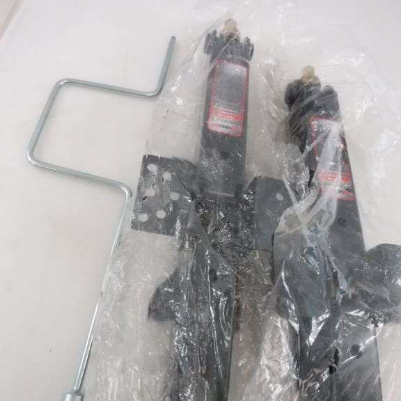 MaxxHaul 50971 RV Stabilizer Scissor Jacks (Set Of 2) - 5000lb Capacity Each, 4" To 24" Height, With Crank Handle