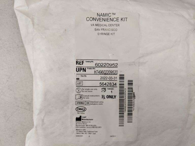 Namic Convenience Medical Kit Sterile Packaging Dutch Goat