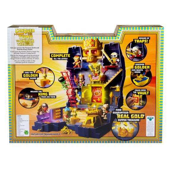 Treasure X Kings Gold Treasure Tomb 34pc Playset Dig And Discover