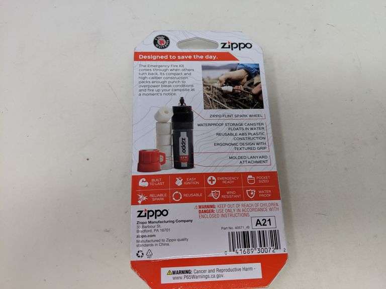 Zippo Emergency Fire Kit Dutch Goat