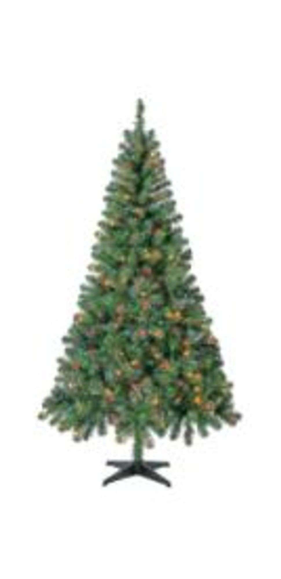 Holiday Time Pre Lit Madison Pine Artificial Christmas Tree 6 5 Mini Multi Color Lights Dutch Goat