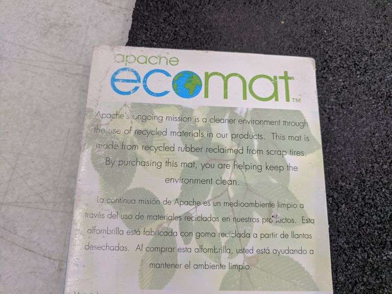 Apache Mills Mat Black, 18" x 30" Dutch Goat