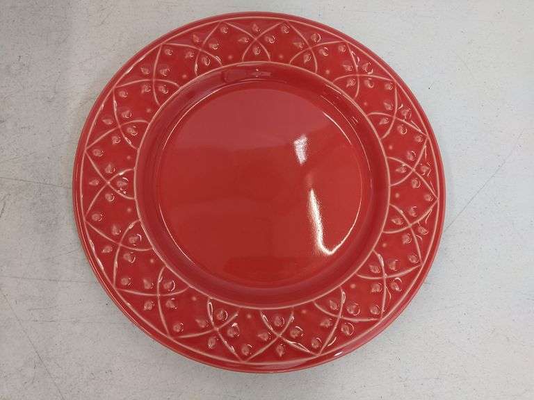 Oxford Dinnerware Plates Coral Microwave and Dishwasher Safe 5