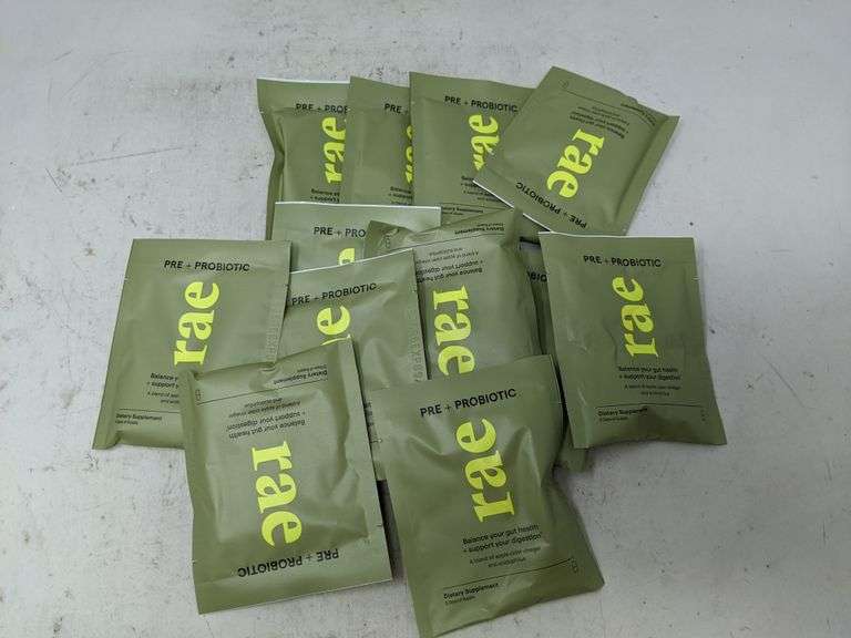 Lot of 13 Rae Pre + Probiotic Dietary Supplement 5 days of Supply