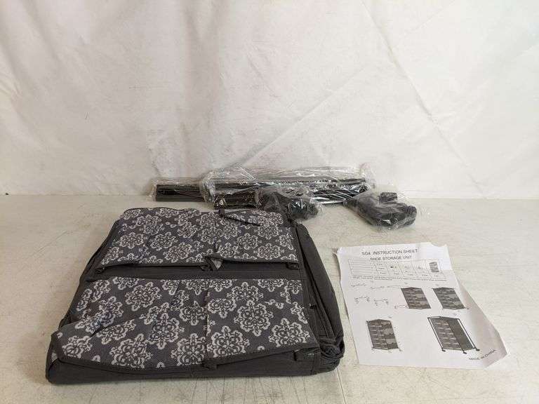 The Lakeside Collection Fashionable Rolling Shoe Storage Unit with