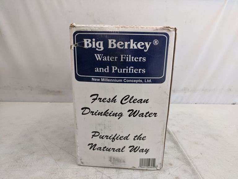 Sistema Filtraggio Acqua Big Berkey 2,25 Galloni Con 2 Filtri Black E 2 PF-2 Per Fluoro E Arsenico