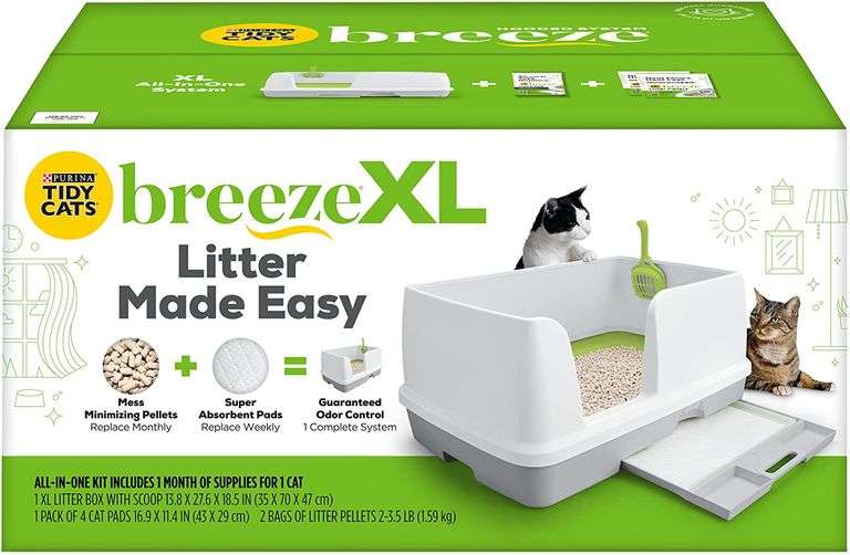 Purina Tidy Cats Breeze XL, AllInOne NonClogging Litter System