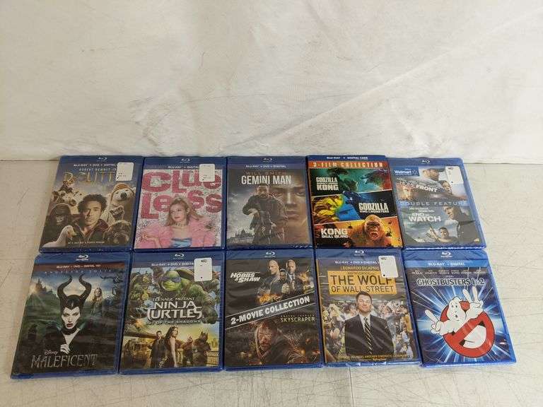 Assortment of 10 - Assorted Movie Collections BLU-RAY DVDs - Dutch