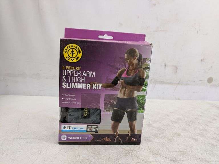 Gold's Gym Upper Arm and Thigh Slimmer Kit 4 Piece Kit Dutch Goat