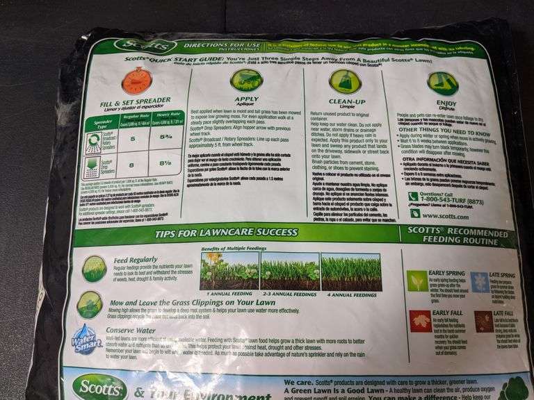 Scotts Turf Builder With Moss Control 25lb Bag Dutch Goat