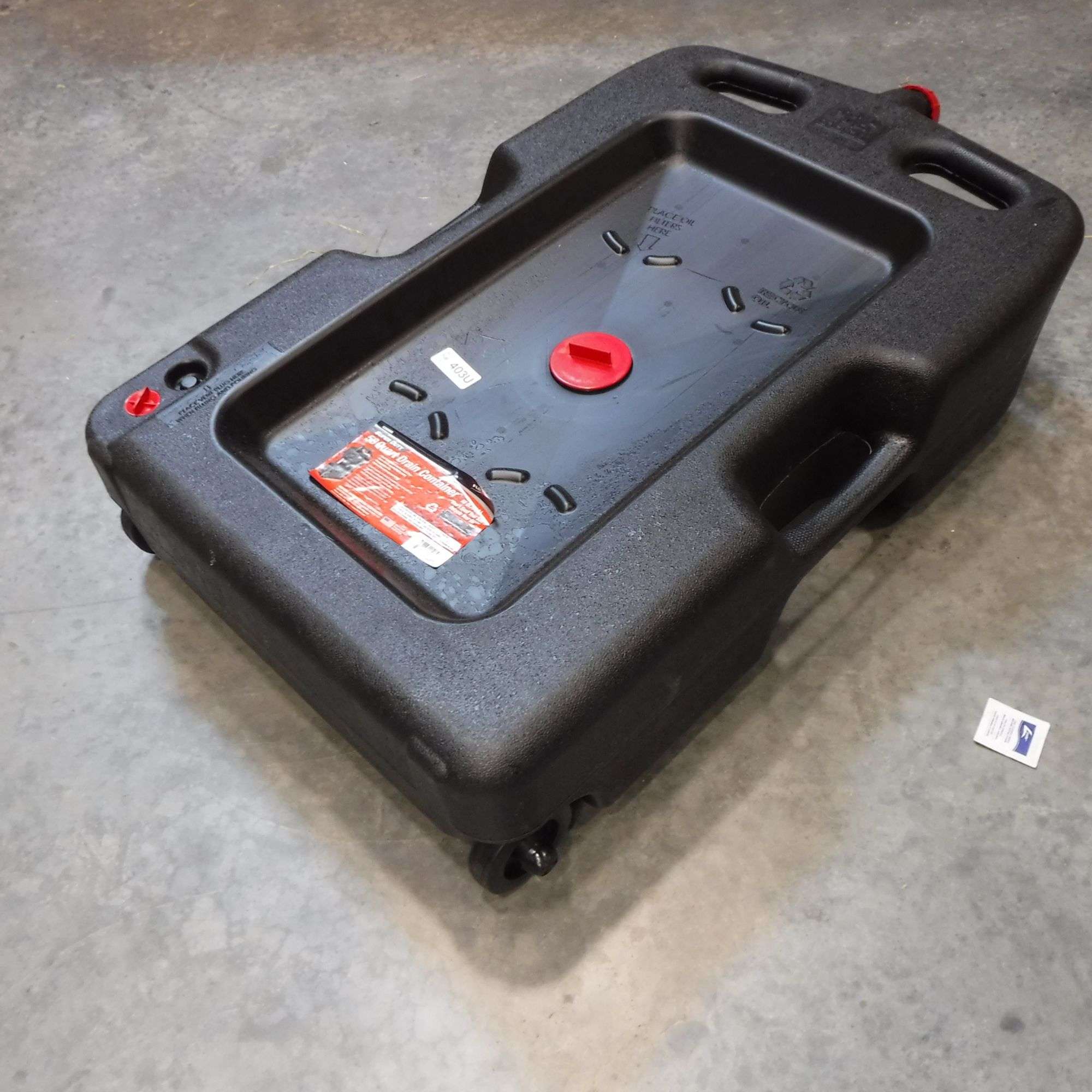 Hopkins 42001MI PAN Drain Oil Recovery Container - 10 Quart Capacity