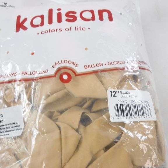 Assortment Of Balloons Kalisan Balloon 12" Blush Color and Kalisan
