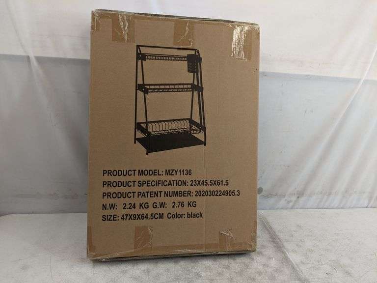 Foldable Drying Dish Rack - Black - Dutch Goat