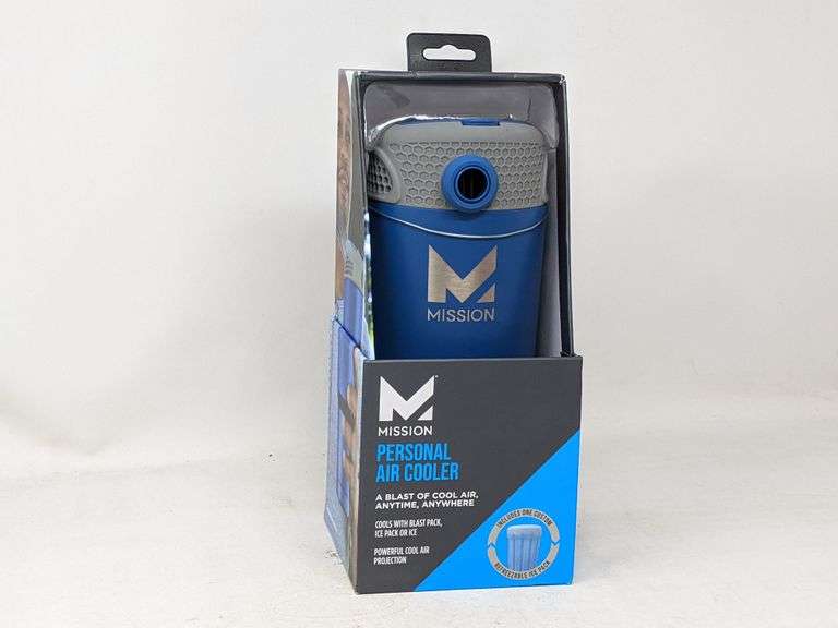 Mission Personal Air Cooler Blue and Grey Dutch Goat