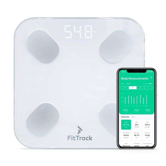 FitTrack Dara Smart BMI Digital Scale For Measuring Weight, Body Fat ...