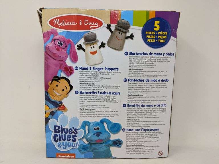 Melissa & Doug Blues Clues & You 5 Piece Hand & Finger Puppets Dutch Goat