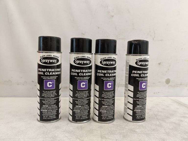 Lot of 4 Sprayway Coil Cleaner 19 oz each Dutch Goat