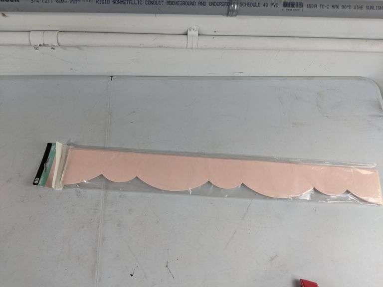 Lot Of 62 Blush Pink Bulletin Board Border Dutch Goat