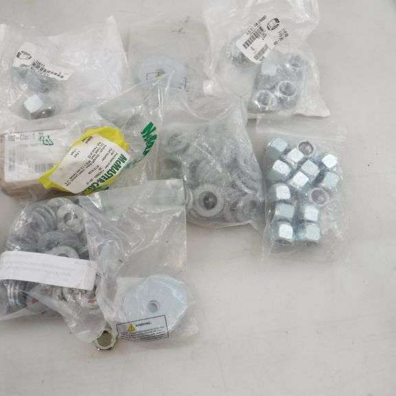 Assortment of Washer and Nuts Variety of Sizes and Types See Pics