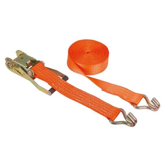 Dutch And Ratch Lot Of 2: Orange Ratchet Lashing Strap, 2 Piece, 27 Ft x 2