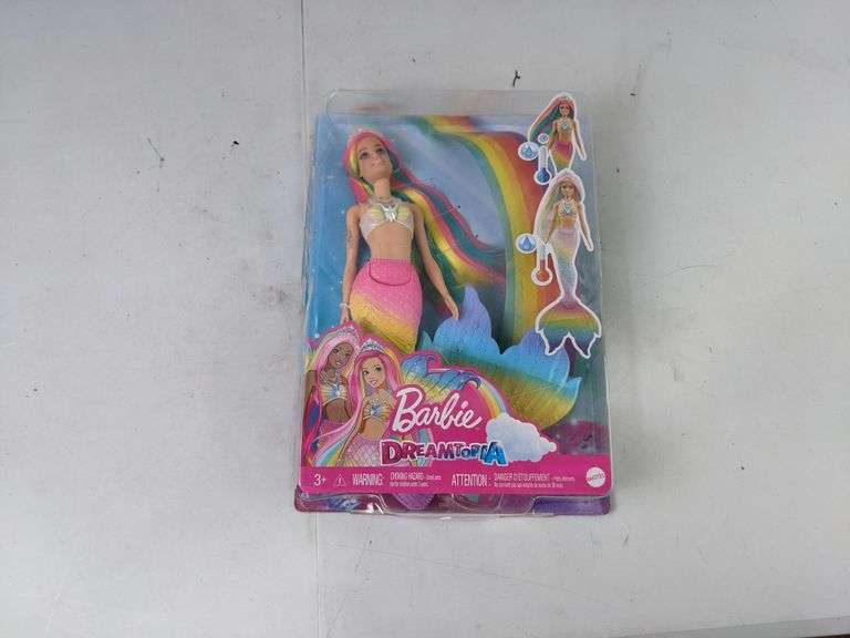 Barbie Dreamtopia Rainbow Magic Mermaid Doll With Rainbow Hair And Barbie Dreamtopia Rainbow Magic Mermaid Doll With Rainbow Hair And