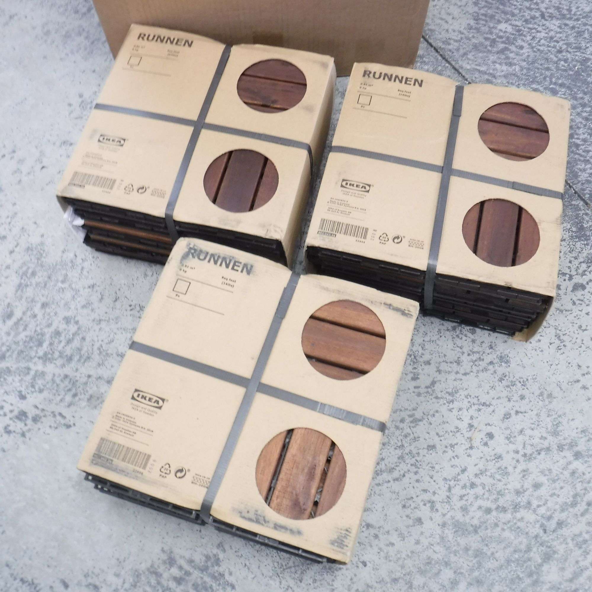 IKEA Runnen Outdoor Decking Brown Stained 27sq. ft. - Dutch Goat