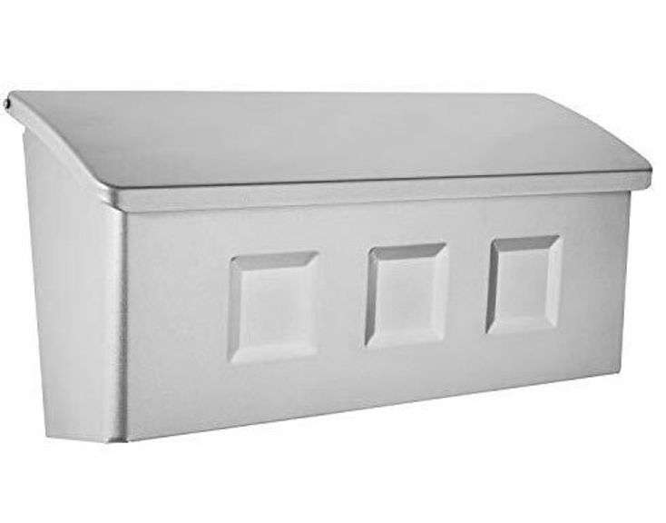 Architectural Mailboxes Wall Mount Mailbox Small Silver Dutch Goat