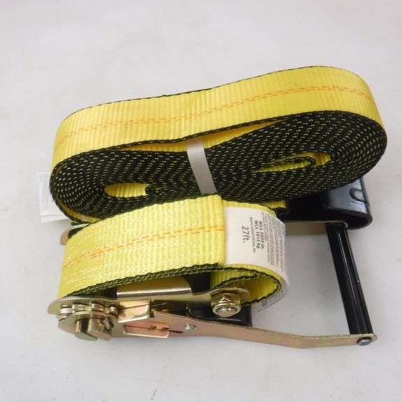 Dutch And Ratch Pacific Cargo Control 26027-FH 2 x 27 Ft Ratchet Strap With Flat Hook ...